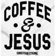 thumbnail image 2 of Coffee and Jesus Christ Strong Womens Plus Size Graphic Zipper Hoodie Brisco Brands 2X, 2 of 5