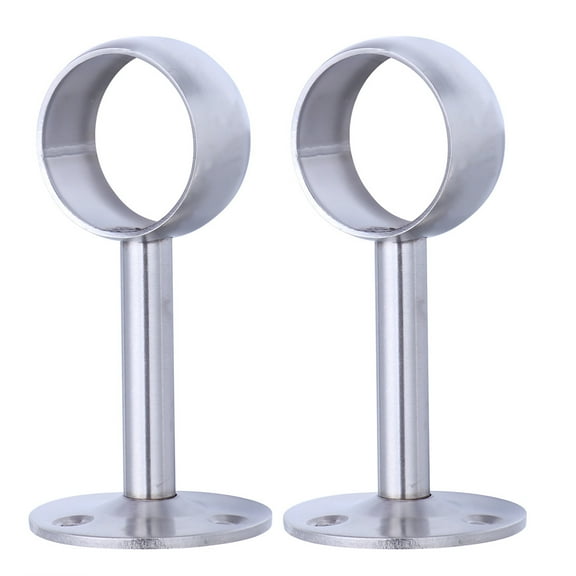 LULULION 2Pcs Stainless Steel Ceiling Bracket for Drapery Rods with Easy Install