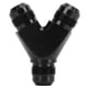 thumbnail image 1 of Divisor De Ajuste De Unión De Acoplador Universal Con Revestimiento Anodizado Negro A Prueba De Fugas Para Manguera De Combustible, 1 of 7