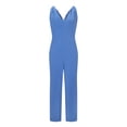 thumbnail image 4 of HUPOM Palazzo Pants For Women Casual Pants For Women Harem High Waist Rise Full Straight-Leg Blue 3XL, 4 of 8