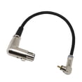thumbnail image 3 of 2 Piezas 1ft 90  degree XLR a 90  degree RCA Adaptador de Enchufe Estéreo Cable de sonido para Amplificador Mezcladora Micrófono Cable, 3 of 9
