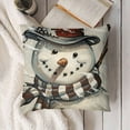 thumbnail image 3 of Hello Winter Gray Decorative Throw Pillow Covers, Truck Porch Outdoor Home Decor, Wreath Gloves White Stripe Holiday Seasonal Couch Cushion Case, 3 of 5