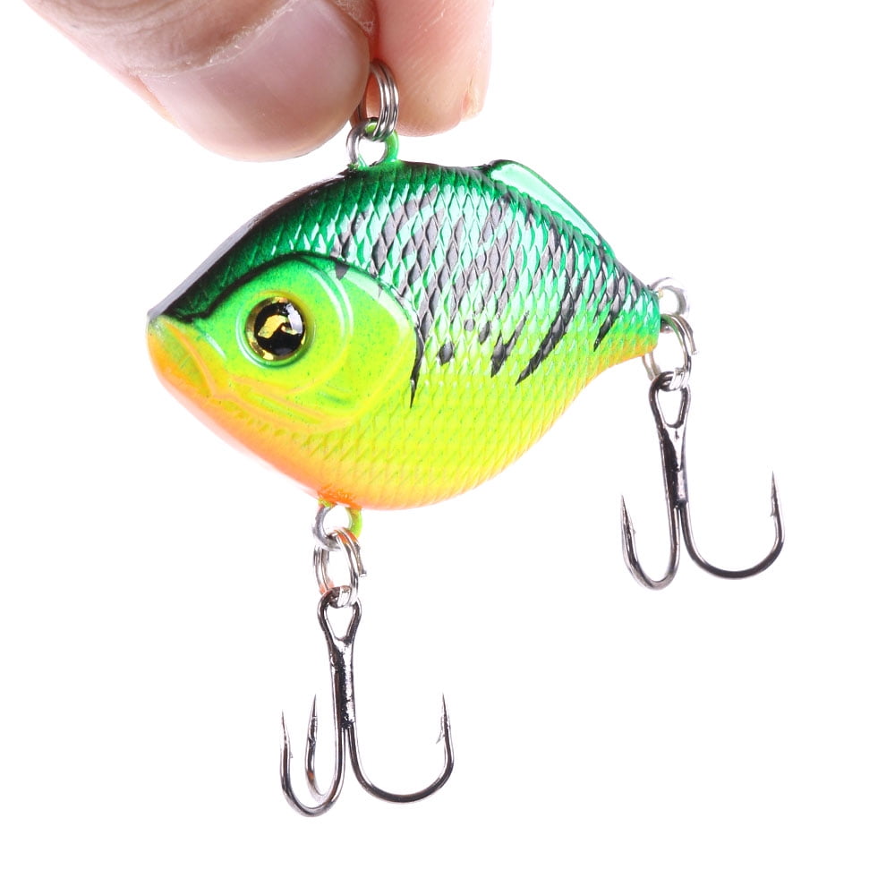 HENGJIA 8PCS Fishing Lures, Lipless Crankbaits for Bass, Minnow VIB Lifelike Hard Baits Sinking Fishing Jigs for Freshwater and Saltwater Bass, Trout, Walleye