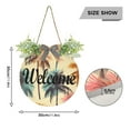 thumbnail image 3 of Coconut Trees Welcome Sign for Front Door Wreath Door Sign for Farmhouse Porch Decoration Indoor Outdoor, 3 of 7