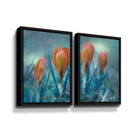 Artwall Different Kind of Spring, 2 Piece Floater Framed Canvas Set by Martin Podt