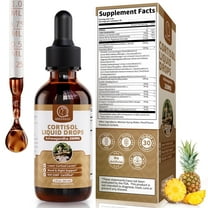 Cortisol Liquid Drops, with Magnesium Glycinate, Ashwagandha, L-Theanine, for Hormone Balanced, Mood Focus, Sleep Support, 2 fl oz
