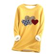 thumbnail image 2 of Puntoco Sudadera con estampado de forro polar grueso para mujer Ropa interior cálida Liquidación Puntoco Puntoco-7258, 2 of 3