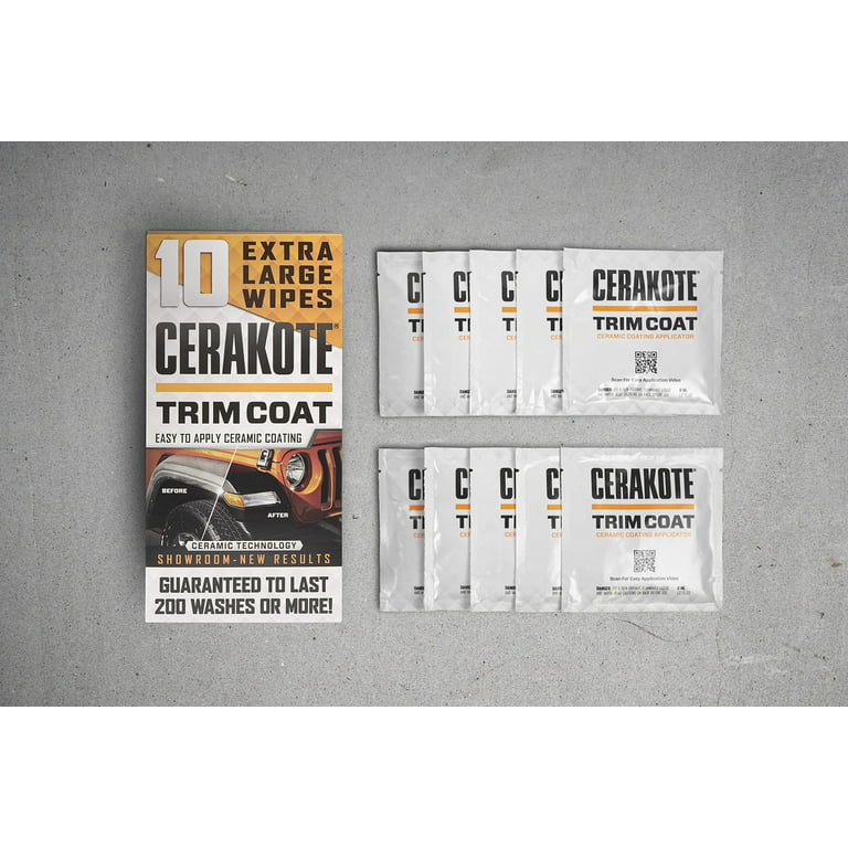 GetUSCart- CERAKOTE Ceramic Trim Coat Kit - Quick Plastic Trim Restorer -  Guaranteed Restoration to Last Over 200 Washes - A Ceramic Coating, Not a  Dressing