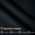 thumbnail image 6 of 105 Cloud Couch, Black Modern Sectional Couch for Living Room, L/U-Shaped Corduroy Boneless Sofa with Deep Seat, 2 Ottomans, No Assembly Required, 6 of 12