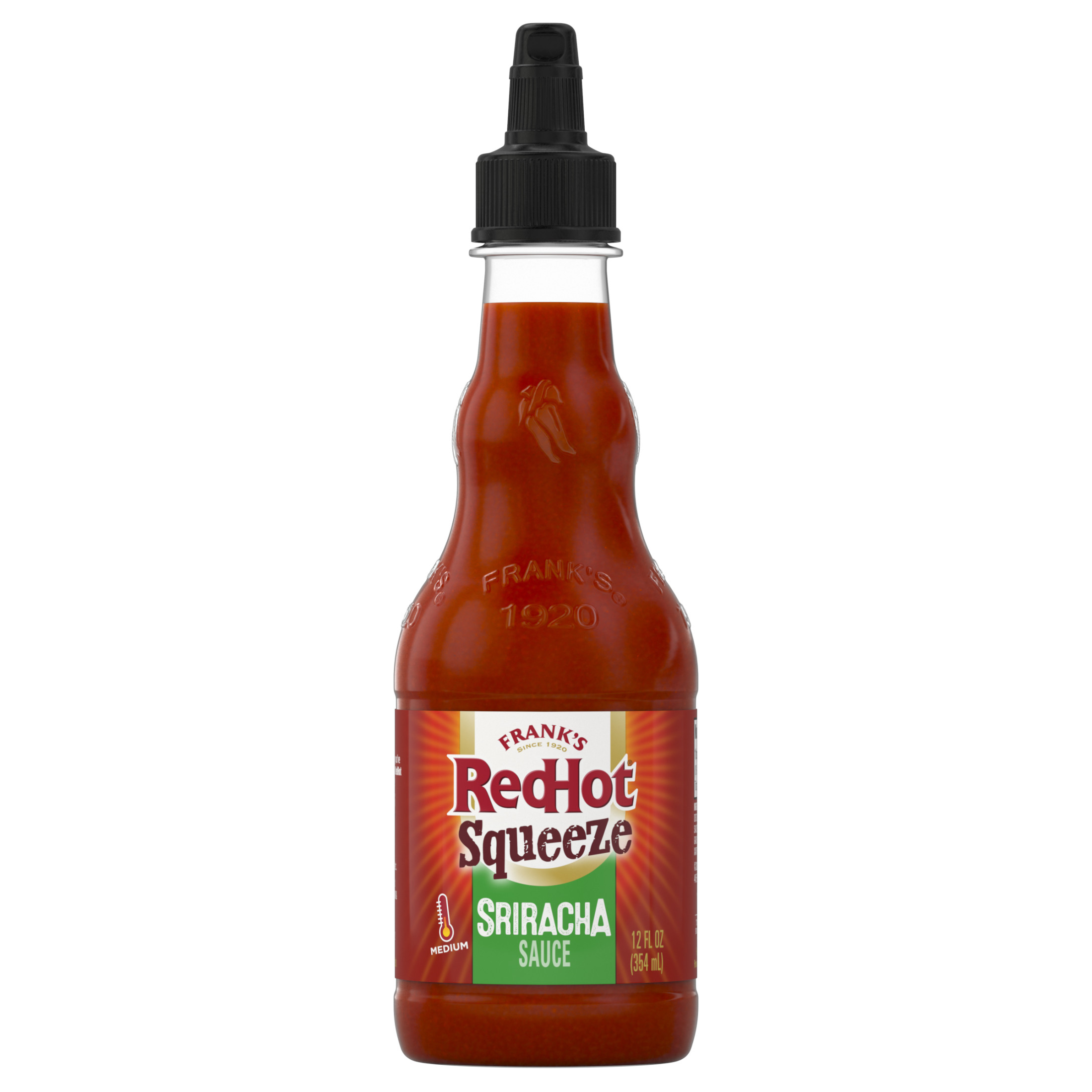 Frank's RedHot Sriracha Squeeze Hot Sauce 12 fl oz, spicy sauce