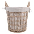 thumbnail image 1 of 1 cesta tejida para ropa sucia, cesta portátil para el hogar., 1 of 5