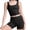 Black, variant on Stamozd Yoga Sweatsuits Women 2 Piece Outfit Summer Slim Fit Tank Tops and High Waist Shorts Set Casual Workout Gym Sweat Sets Women Activewear Black XL
