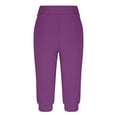 thumbnail image 6 of Wlynlyn Capri Joggers for Women Low Waisted Drawstring Crop Yoga Lounge Pants Comfy Pajamas Capris Size 3XL, 6 of 6