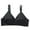 Black, variant on Womens Back Closure Bra with Thin Straps Lift Side-Smoothing & Anti-Sag Support