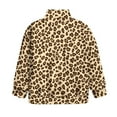 thumbnail image 5 of Chaqlin Leopard Print Dachshund Kids House Sweatshirt Quarter Zip Up Pullover Sweatshirts Cozy Comfy Casual for Home Lounge Loungewear Wear Size 13-14, 5 of 7