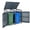 Dark Gray, variant on Costway 3-Bin Metal Trash Can Storage Shed,7.8 x 2.6FT Patio Garbage Shed with Flip-Up Lids Dark Gray