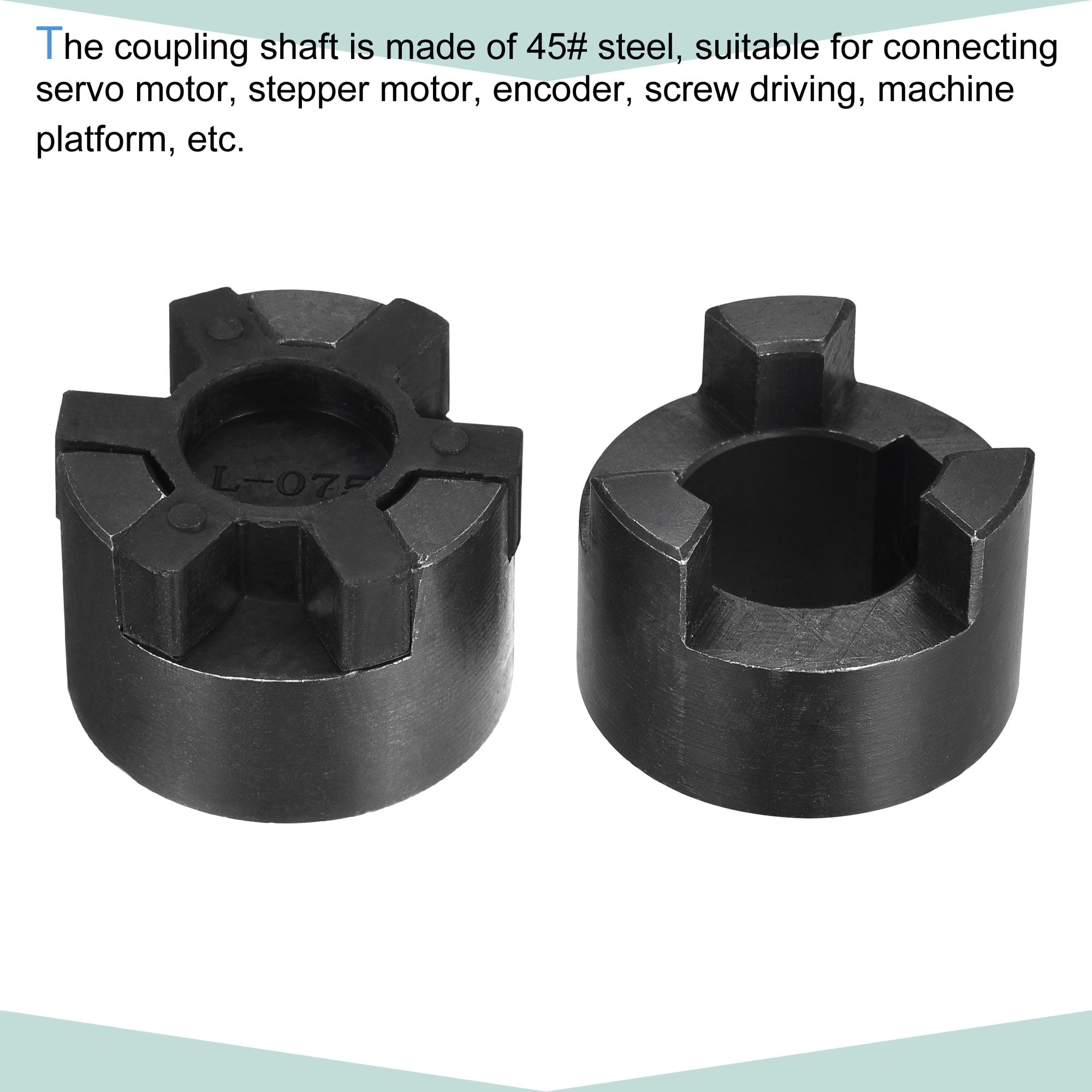 Unique Bargains Flexible Coupling Shaft Motor Coupler Joint for Robotics and Machinery Applications 22-25mm