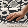 thumbnail image 6 of ODIKA 4'x6' Gray Black Geometric Charcoal Design Washable Area Rug Modern Abstract Pattern with Bold Shapes Stain Resistant, Low Pile, Easy Care for Dorm Room, Small Living, 6 of 7