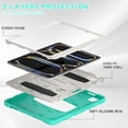 thumbnail image 2 of Dteck Case for iPad Pro 11 inch M4 2024,Heavy Duty Silicone Case 3-Layer Protection Built-in Pencil Holder Shockproof Kickstand Cover for iPad Pro 11-in. (M4),Mint, 2 of 5