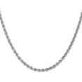 thumbnail image 2 of Solid 14K White Gold 3.2mm Diamond-cut Rope with Lobster Lock Chain - 30", 2 of 6