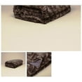 thumbnail image 4 of Faux Addict Contempo 50x80" Luxury Oversized Faux Fur Throw in Charcoal, 4 of 4
