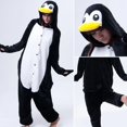 thumbnail image 1 of Pijamas de una pieza unisex para adultos, disfraz de tigre, oso, gato, animal, disfraz de Halloween, Navidad, ropa de dormir, monos de rana y Panda, 1 of 4