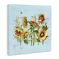 thumbnail image 2 of Stupell Industries Cottage Sunflowers & Bee on Blue Canvas Art, 17 x 17, by Susan Winget, 2 of 8
