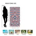 thumbnail image 3 of LACKUST Red-White-Blue Beach Towel - Quick Dry Patriotic Towel for July 4th & Outdoor Events, 75x150cm, 3 of 6