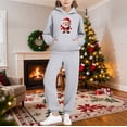 thumbnail image 2 of Piuwrlz Children's Sweatsuits Sets Girls Two Piece Jogger Set Pocket Christmas Round Neck Sweats and Sweatpants Gray Size 5 Years, 2 of 9