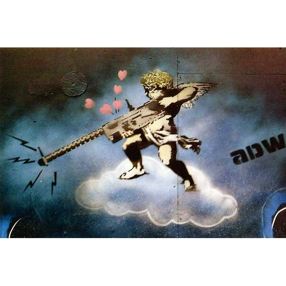 St. Valentines Day Massacre - Graffiti - CANVAS OR PRINT WALL ART