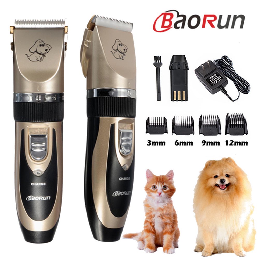 BAORUN Pro Quiet Mute Rechargeable Cordless Electric Pet Cat Dog Hair