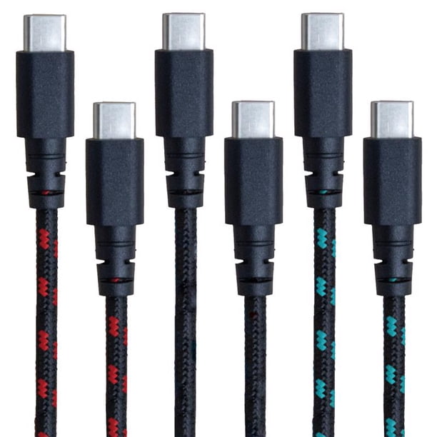Cables de fusibles tipo C a tipo C, 23-229 cm, varios