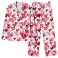 thumbnail image 7 of Iyufng Womens Pajama Sets Long Sleeve,Valentine's Day Pajama Sets for Women Plus Size,Sleepwear Sets,2 Piece Womens Plus Loungewear with Pockets V-Neck Valentines Love Heart Pjs S-XXXL, 7 of 7