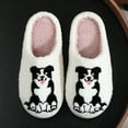 thumbnail image 4 of Leozcaa Pantoufles Mignonnes à Motif Animal pour Femmes Intérieur Extérieur en Mousse à Mémoire Pantoufle de Maison Douce Chaude Confortable Duveteuse Chaussures, 4 of 5