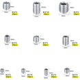 thumbnail image 2 of 200 piezas de tornillos prisioneros de acero inoxidable, tornillos de máquina M3 M4 M5 M6 M8, kit de fijación de tornillo de perforación surtido ER, 2 of 5