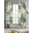 thumbnail image 2 of Sage Green Ombre Sheer Curtains 84 Inch Length 2 Panels Set for Living Room/Bedroom, Gradient Abstract Art Vintage Kitchen Curtains Grommet Semi-Sheer Curtains Drapes Window Treatments 52"x84"x2, 2 of 7