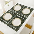 thumbnail image 4 of Green Plant Placemats Set of 4,Vintage Rustic Style Leafy Plants and Flowers Print Placemats Table Mat for Home Dining Table Kitchen Party Decor 4PCS, 4 of 6