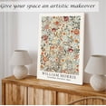 thumbnail image 3 of Induslyfe Large Framed Flower Wall Art Canvas Decor Set of 3, William Morris Wall Art Prints Posters Mid Century Modern Art, Aesthetic Floral Botanical wall art for bedroom living room bathroom 18x24, 3 of 7
