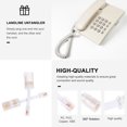 thumbnail image 5 of Toyvian 2Pcs White Telephone Cord Detanglers with 360 Degree Rotating Swivel Adapter for Landline, 5 of 6