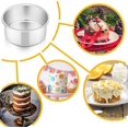 thumbnail image 4 of Experiencia de horneado saludable, juego de moldes para pasteles de acero inoxidable no tóxicos y resistentes, distribución uniforme del calor, fácil liberación, 4 piezas de utensilios para hornear, 4 of 6