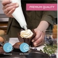thumbnail image 4 of Wenburg Versatile & Easy-to-Clean Large Piping Bags and Tips Set - 7 Large Icing Tips for Cake Decorating - 16" Cotton Icing Bag - Coupler I Professional Cupcake, Decorating Piping Tips, 4 of 5