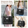 thumbnail image 2 of Bolsa de viaje Sunmop Weekender Bag con compartimento para zapatos, 30 litros, color negro, 2 of 6
