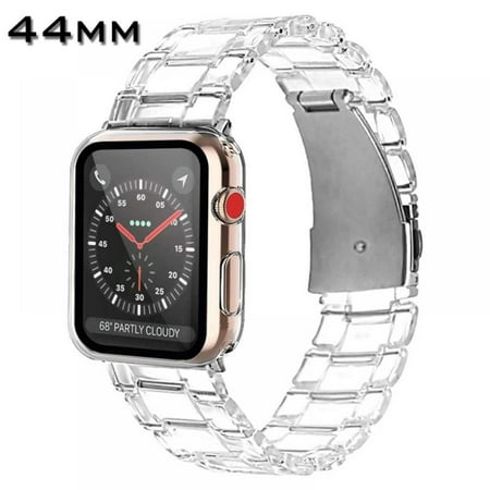 Wuffmeow Compatible For Apple Watch Straps 38, 40, 42, 44mm, With Tempered Glass Screen Protector, Sports Strap Replacement Strap