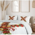 thumbnail image 6 of Ambesonne Christmas Alphabet Duvet Cover Sets, X Letter Sketch, 2-Queen, Pearl and Olive Green, 6 of 7