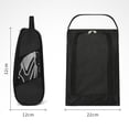 thumbnail image 3 of Soporte para bolsa de zapatos de golf Cremallera transpirable Bolsa de transporte deportivo de nylon Negro, 3 of 3