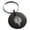 Black, variant on Stainless Steel Tribal Torch Rune Engraved Small Medallion Circle Charm Keychain Keyring