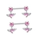 thumbnail image 2 of Pendientes de barra,Pendientes de barra industrial,regalo elegante y artesanal,Joyas para piercing corporal Suministros elegantes para bodas,Piercing Barra Moda Titanio Fiesta Mujer,Pendientes, 2 of 8