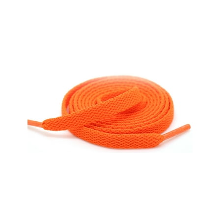 

Ritualay Shoelaces Athletic Shoes Strings Thick Men Lightweight Flat Shoe Laces Mixed Colors Women Fashion Multiple Lengths Wide Polyester Orange Yellow 120cm