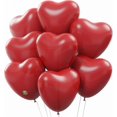thumbnail image 1 of Biodegradable Balloons 100 pcs Red 10 Inch Heart Shaped, Thickened Extra Strong, 1 of 5