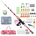 thumbnail image 1 of Spinning Rod,With Reel And Rod Pole With Rod And Reel Pole With Reel Combo And Lures Swivels Reel And Lures Kit 1.2m/1.5m Rod Kids Kit 1.2m1.5m Rod Funien Siuke Reel Set Rod, 1 of 6